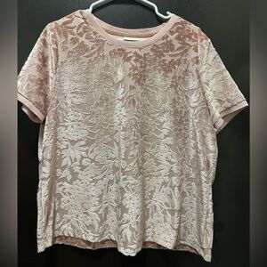 a new day Blush Pink Short Sleeve Top
